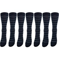 Bruno Barella GOTS zertifizierte Biobaumwolle Socken schwarz gestreift "in 7er Pack"