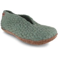 WoolFit Handgewebte bunte Hausschuhe "Woolies" aus Wolle für Damen