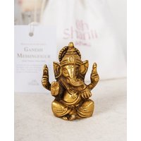 Oh Shanti Ganesh Messingfigur
