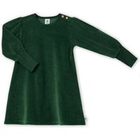 Leela Cotton Kinder Langarmkleid aus Cordstoff – 100% Bio Baumwolle Kleid für Mädchen, Strickkleid mit Rundhalsausschnitt