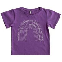 PETER JO Top Purple Rainbow