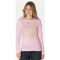 Peaces.bio - handbedruckte Biomode Langarmshirt Damen Sonnenscheibe Aton