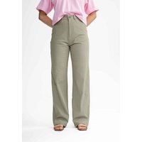 MELA Seersucker Hose mit hohem Bund und weitem Bein PAULAMI
