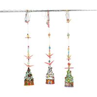 CERAMICdesign Windspiel Glocken aus Keramik (Weihnachsedition)