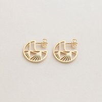 ChristinaPauls Slow jewellery Creole Aino, klein in Silber und Gold