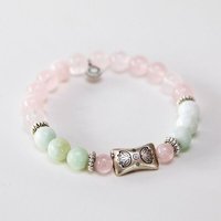 Divasya Armband "Lotus Garden" aus Rosenquarz