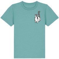 Spangeltangel Kinder-T-Shirt "Lemuren", Biobaumwolle, Affe, Kurzarm