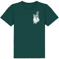 Spangeltangel Kinder-T-Shirt "Lemuren", Biobaumwolle, Affe, Kurzarm
