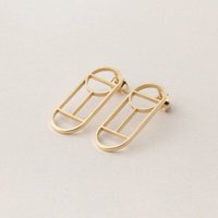ChristinaPauls Slow jewellery Ohrstecker Tawa, klein in Gold und Silber