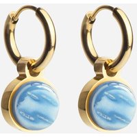 ALEXASCHA Gold Creolen mit Anhänger | Mix & Match