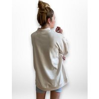 noemvri fashion label oversized Sweatshirt Turtleneck mit einem Herz auf der Brust