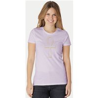 Peaces.bio - handbedruckte Biomode Damen Fit T-Shirt Ankh