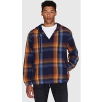 KnowledgeCotton Apparel Jacke CHECKED HOODIE TWILL aus Bio-Baumwolle