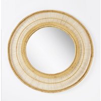 By Native Spiegel Malawi Sun aus Rattan, rund, fair und nachhaltig hergestellt