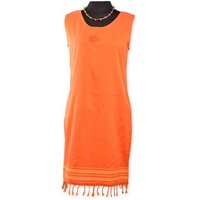 Africulture Kikoy Sommerkleid kurz, Strandkleid "Jua" mit Sonnen Stickmuster, made in Kenia