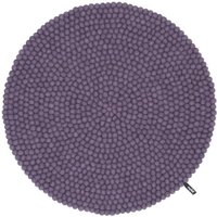 myfelt Filzkugelteppich rund, 100% Schurwolle