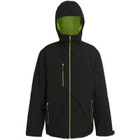Regatta Professional Herren Wasserdichte gefütterte Softshelljacke mit Kapuze Recycled kontrastfarbene Reißverschlüsse