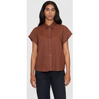 KnowledgeCotton Apparel Leinenbluse - ASTER fold up short sleeve linen shirt - aus Bio-Leinen