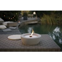 Betonfeuer® Beske-Manufaktur 'Savo Ø24cm, schmaler Rand' Dauerdocht