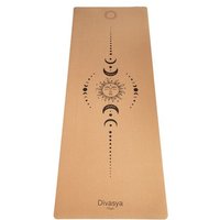 Divasya Yogamatte aus Kork & Naturkautschuk | mit Gurt & Hülle | 6 Designs