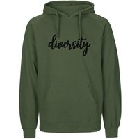 HANDGEDRUCKT "diversity" Männer Hoody Neutral