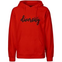 HANDGEDRUCKT "diversity" Männer Hoody Neutral