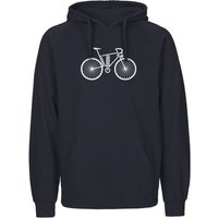 HANDGEDRUCKT "FutureBike" Männer Hoody Neutral
