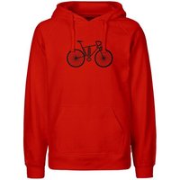 HANDGEDRUCKT "FutureBike" Männer Hoody Neutral