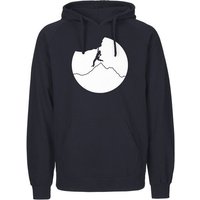 HANDGEDRUCKT "Klettern" Männer Hoody Neutral