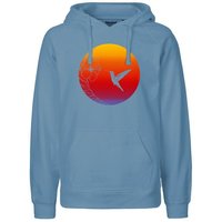 HANDGEDRUCKT "Kolibri" Männer Hoody Neutral