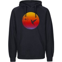 HANDGEDRUCKT "Kolibri" Männer Hoody Neutral