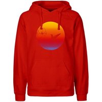 HANDGEDRUCKT "Kolibri" Männer Hoody Neutral