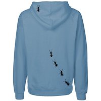 HANDGEDRUCKT "Ameisen" Männer Zip Hoody Neutral