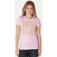 Peaces.bio - handbedruckte Biomode Damen Fit T-Shirt Sonnenscheibe Aton