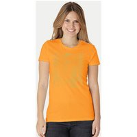 Peaces.bio - handbedruckte Biomode Damen Fit T-Shirt Sonnenscheibe Aton