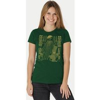 Peaces.bio - handbedruckte Biomode Damen Fit T-Shirt Sonnenscheibe Aton