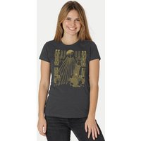 Peaces.bio - handbedruckte Biomode Damen Fit T-Shirt Sonnenscheibe Aton