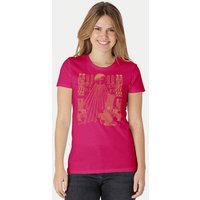 Peaces.bio - handbedruckte Biomode Damen Fit T-Shirt Sonnenscheibe Aton