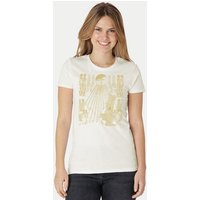 Peaces.bio - handbedruckte Biomode Damen Fit T-Shirt Sonnenscheibe Aton