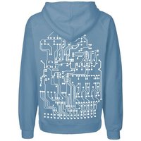 HANDGEDRUCKT "Vernetzt" Männer Zip Hoody Neutral