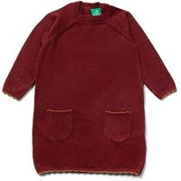 Little Green Radicals Strickkleid in Berry – mit aufgesetzten Taschen, GOTS, Fairtrade