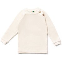 Little Green Radicals Waffel-Raglan-Pullover – Knopfleiste vorne, GOTS, Fairtrade