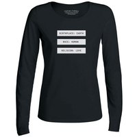 Human Family Damen Longsleeve - "Have Fun - Human" aus Bio-Baumwolle