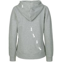 HANDGEDRUCKT "Ameisen" Frauen Zip Hoody Neutral