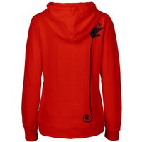HANDGEDRUCKT "Teeny Weeny Goblin" Frauen Zip Hoody Neutral
