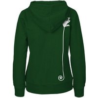 HANDGEDRUCKT "Teeny Weeny Goblin" Frauen Zip Hoody Neutral