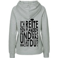 HANDGEDRUCKT "Weltretten" Frauen Hoody Neutral