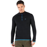 Woolona Langarmshirt - HALLDOR - 100% Merinowolle (Zip)