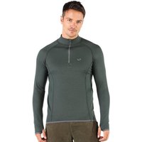 Woolona Langarmshirt - HALLDOR - 100% Merinowolle (Zip)