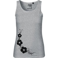 HANDGEDRUCKT "Hibisken" Frauen Tank Top Neutral